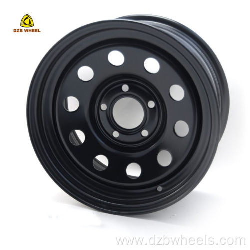 Black Wheels 14x6 Trailer Steel Wheel Rims